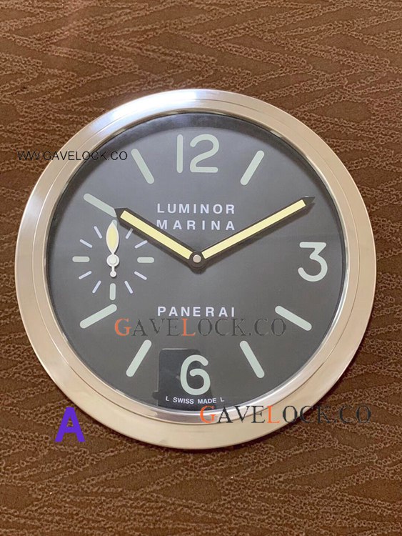 Panerai Luminor Marina PAM111 Wall Clock Stainless Steel 30cm Panerai Luminor Marina PAM111 Wall Clock Stainless Steel 30cm